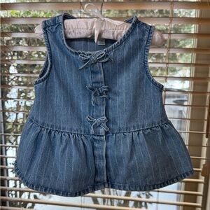 Zara Girls Denim shirt with Bows